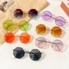 Sunglasses 2023 Women Fashion Tea Gradient Ocean Water Cut Trimmed Lens Metal Curved Temples Female UV400 Polarized Sun Glasses