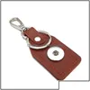 Key Rings Jewelry Top 036 Moda realmente genu￭na Cadeias de couro 18 mm Chave de bot￣o de bot￣o para homens 7 Cores Drop Deliver 2021 DH8GC