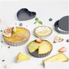 Baking Pastry Tools Cake Pan Removable Tart Nonstick Pizza Quiche Flan Mold Round Pie Muffin Mod For Form Bakeware Oven Tray 25 Dr Dh9Ss