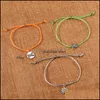 Cadena de eslabones Pulsera de cuerda tejida de moda con pulseras de dijes Mtitype Brazaletes para mujeres Hombres Joyería de declaración de amistad Saludo Dro Dhxau