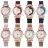Relojes de pulsera Drop 2023 Relogio Feminino reloj mujer lujo diamante señoras relojes magnéticos para reloj de pulsera de cuarzo