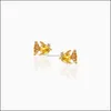 Dangle Chandelier Ocean Series Earrings Jewelry Seabed Animals Cute Stud Women Girls Gold Mini Colorf Zircon Earring A1Z Drop Deliv Dhjmb