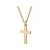 Pendant Necklaces Religious Mens Cross For Male Stainless Steel Crucifix Gold Sier Black Chains Fashion Jewelry Gift Drop Delivery Pe Ot0Zy