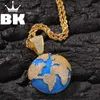 Pendentif Colliers Hip Hop Entièrement Glacé Bulle Globe Collier Hommes Femmes Bijoux Cadeaux De Luxe Bling Mode Hiphop Pour HommesPendentif Godl22