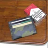 Wallets Mini Men's Men Leather Carteira Exército Camuflagem Banco ID ID Cash Dis Titular Slim Coin Burse Small Bags Presente para homens meninos
