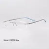 Lunettes de soleil Cadres Magic Jing Mémoire Métal Prescription Spectacles RX Optique Sans Monture Lunettes Myopes Lunettes Pour Hommes 16009 Mode