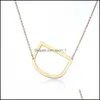 H￤nge halsband rostfritt st￥l halsband initial 26 bokstav guld pl￤terad charm par namn v￤nner ￤lskare g￥va grossiste droppe Deliv Dhhak