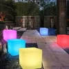 Gazonlampen buiten LED verlichte meubels kubus stoel stoel licht feestje bruiloft ktv pub lumineuze ontlasting