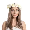 Dekorative Blumen Kränze Braut Blumenkrone Haarband Hochzeit Blumen Stirnband Kopfschmuck Girlande Mädchen Kranz elastische Accessoires Party