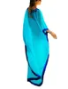 Damskie stroje kąpielowe bsubseach kobiety haft haftowy plus size szyfon turecki kaftans strój kąpielowy Up Caftan Beach Long DressWomen's