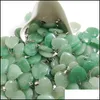 Arts et artisanat pierre naturelle coeur pendentifs vert aventurine breloques perles pour la fabrication de bijoux boucle d'oreille pierre précieuse livraison directe maison Gar Dhazv