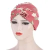 Beanies Beanie/Skull Caps Fashion Hats For Women Multifunktion Floral Twist Scarf Hat Baotou Print Leopard Muslim Headscarf 210 Oliv22