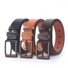 Riemen man riem mode ontworpen hoogwaardige trendy pu lederen pin buckle riem fancy voor cowboy jeans heren cowboybelts enek22