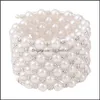 Tennis Elastic Beautif armbanden vrouw Crystal Pearl arm