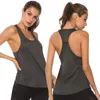 Tenues de yoga chemise sans manches Fitness pour femmes Sports à séchage rapide pour haut athlétique Gym vêtements de course