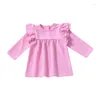 Robes fille 3 mois -4 ans filles pull jupe maille robe né enfants printemps été bébé enfant en bas âge vêtements