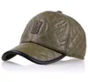 Gorras de bola Voron Gorra de béisbol de alta calidad Hombres Otoño Invierno Moda Tela impermeable Sombreros Gruesos Orejeras cálidas 4 colores1