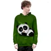 Męskie bluzy z kapturem moda panda urocze śmieszne 3D pullover mężczyźni kobiety z kapturem z kapturem z kapturem z kapturem z kapturem z kapturem z kapturem z kapturem bluzy