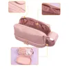 Storage Bags Leather Cosmetic Bag Women Household Makeup Brush Lipstick Organize Handbag Zipper Make Up Small Items Accessories Pouch