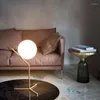 Table Lamps Postmodern Simple White Glass Ball Lamp Nordic Creative Bedroom Bedside E27 Dimmable Iron Deco Desk LED Lighting Fixture