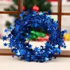 クリスマスの装飾木の装飾装飾品カラーバー鉄のワイヤー五gram星rattan