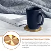 Table Mats & Pads Heat-resistant Cup Desktop Mat Household Copper Mug AccessoryMats MatsMats