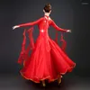 Stage Wear 2023 Est Women Ballroom Dance Dress Waltz Adult Modern Ball Costumes Tango Rumba 0913