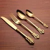 Dinnerware Sets Modern Spoons Forks Luxury Household Cutlery Gift Cookware Pratos De Jantar Set