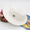 Sombreros de borde anchos Mujeres Sombrero de playa de verano Femenina Femenina formal Panamá plegable Giras planas Sol Sombro Verano A116