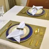 Table Napkin 12Pcs Cotton Restaurant Dinner Cloth Satin White 50X50cm High-End El