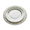 Plates European Style Ceramics Plate Western Steak Dining Table Bone China Fruit Salad Dish Afternoon Dessert Dishes