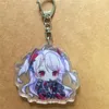 Keychains Anime Azur Lane Prinz Eugen Söta flickor akryl Keychain Rand Keyring Bild 6cm