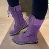 Boots 2023 Women's Lace Up Ladies Female Shoes Ankle Boot Woman Platform