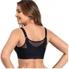 Women's Shapers Solid Unshock Training Cross Back Sports Bra Shockproof Fixed Compression Breast Implant Dedicated Bras Corrective Underwear