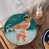 Pillow Sexy Pin Up Girl Collection European Dining Chair Circular Decoration Seat For Office Desk Sofa Decor Tatami