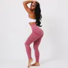 Pantaloni attivi in ​​alto in vita leggings senza cuciture palestra sport fitness leginsy sportwear yoga scrunch culeggings che corre in collant