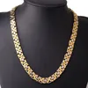 Chains 6/8/11mmFashion Jewelry Stainless Steel Necklace Or Bracelet Men Women Silver Color&Gold Flat Byzantine Link Chain 7-40" Sale