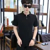 Men's Polos Casual Polo Shirt Men Fashion Camisa Business Hip Hop Tee Zipper Homme Tops Tees Fitness Mens Clothing