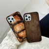 Luxury cases Carved Wood Silicone TPU Cover For iPhone 11 12 13pro 13 14 Pro Max mini 6 6s 8 7 Plus XsMax XR X SE Phone Case Fundas