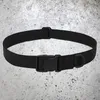 Waist Support Lightweight Adjustable Nylon Belt Canvas Fabric Cloth Belts With Hook Wide Buckle