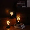 Lâmpadas de mesa Classic Retro Iron Art Night Light Led Lamp Reading Bedroom Bedside Lar Room Home Decoração de Natal ZM807