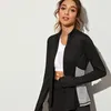 Gilets pour femmes Fitness Manteau 2023 Mode Sports Femmes Slim-Fit Courir à manches longues Yoga Robe Top Serré