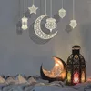 Decorative Figurines Eid Ramadan Decor Wooden Pendant Kareen Wood Craft For Home Door Hanging Diy Islamic Party Wreath Supplies