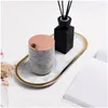 Plates Marble Ceramic Plate Gold Side Sushi Dessert Serving Tray Small Dishes Display Jewelry Storage