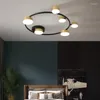 Plafondlampen moderne Noordse minimalis LED Black Gold Lamp voor slaapkamer woonkamer eetkamerverlichting luminaire