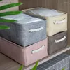 Storage Boxes Cotton Linen Folding Baskets Kids Toys Organizer Clothes And Sundries Box Cabinet Bag Laundry Basket