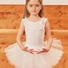 Podium slijtage ballet jurk meisjes dans kostuums tutu tank tank ballerina dancewear omrypt kostuum