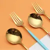 Flatware Sets Portable Reusable Dinner Set Spoon Fork Travel Picnic Chopsticks Stainless Steel Straw Tableware Cutlery With Carrying Box