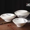 Skålar förtjockad hemkök restaurang nudel skål kommersiell ramen soppa plast imitation porslin melamin bordsartiklar