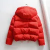 Women's Down Cotton Padded Jacket Winter Hooded Parkas Woman Warm Large Size Coat Thicken Women Puffer